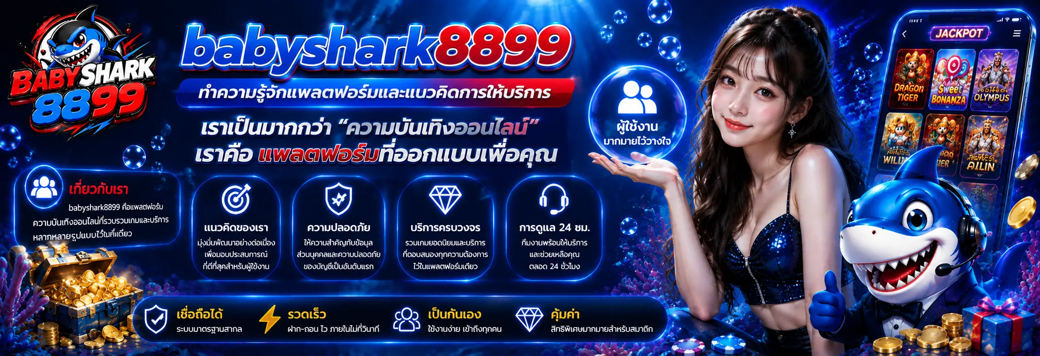 เกี่ยวกับเรา babyshark8899 ทำความรู้จักแพลตฟอร์มและแนวคิดการให้บริการ